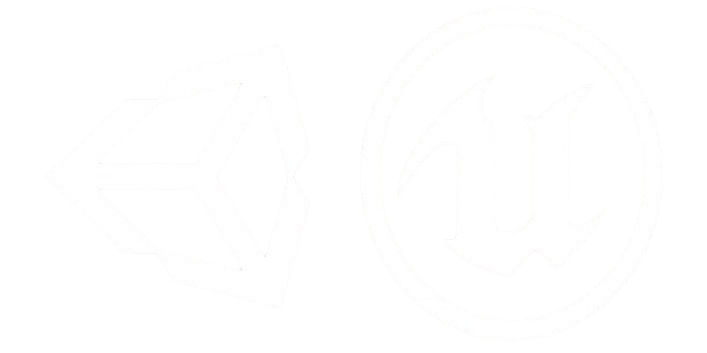 Logo de Unity y Unreal Engine